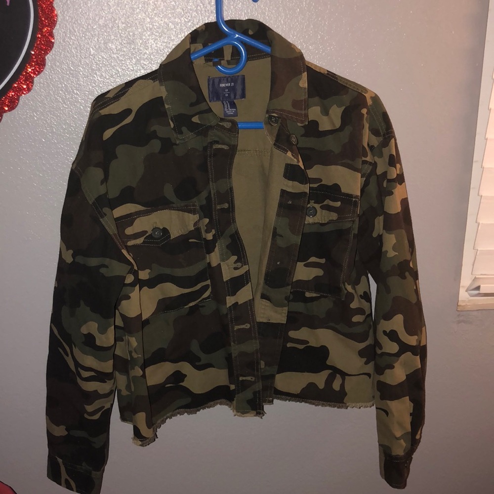 cropped army jacket